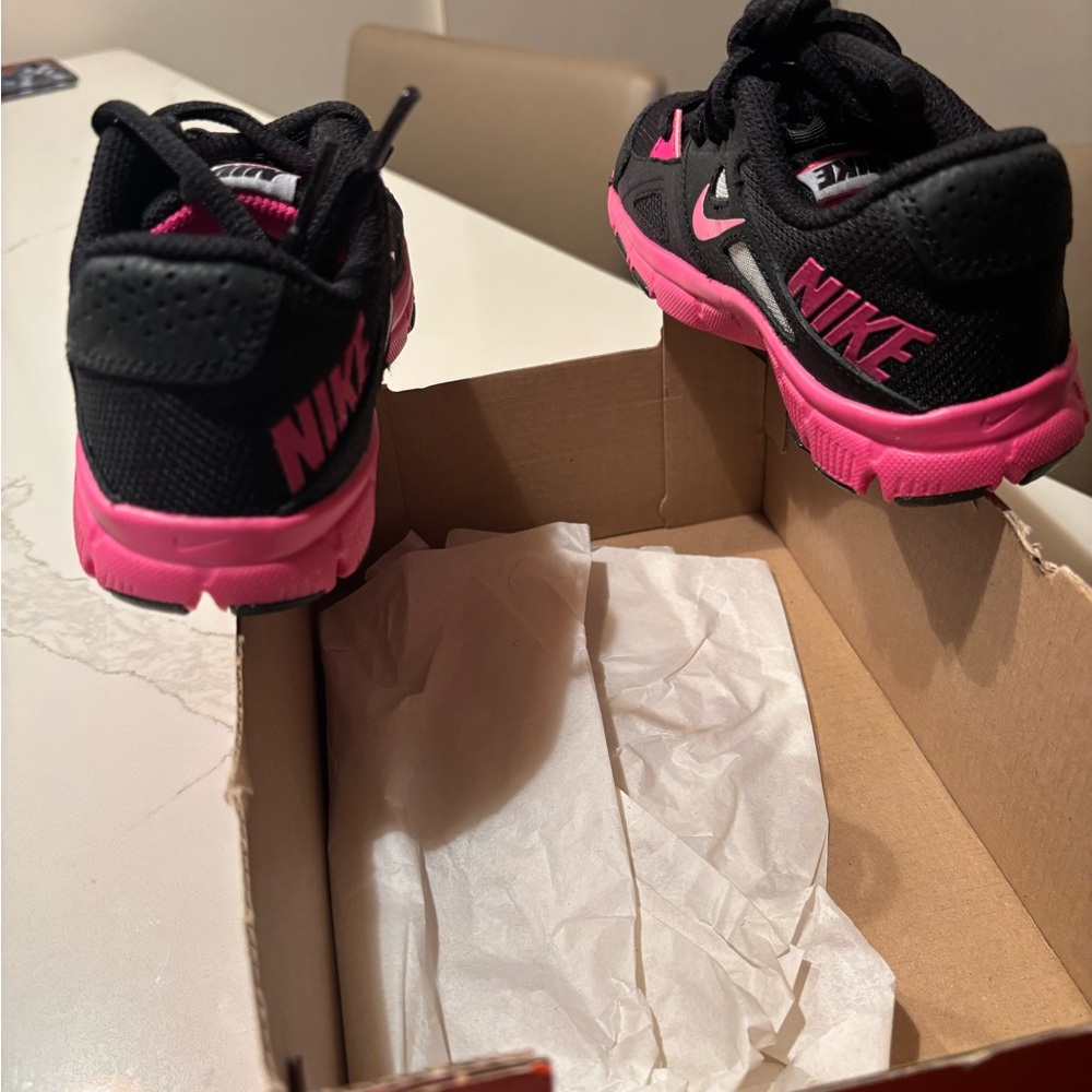 Nike Black and Pink Athletic Sneakers